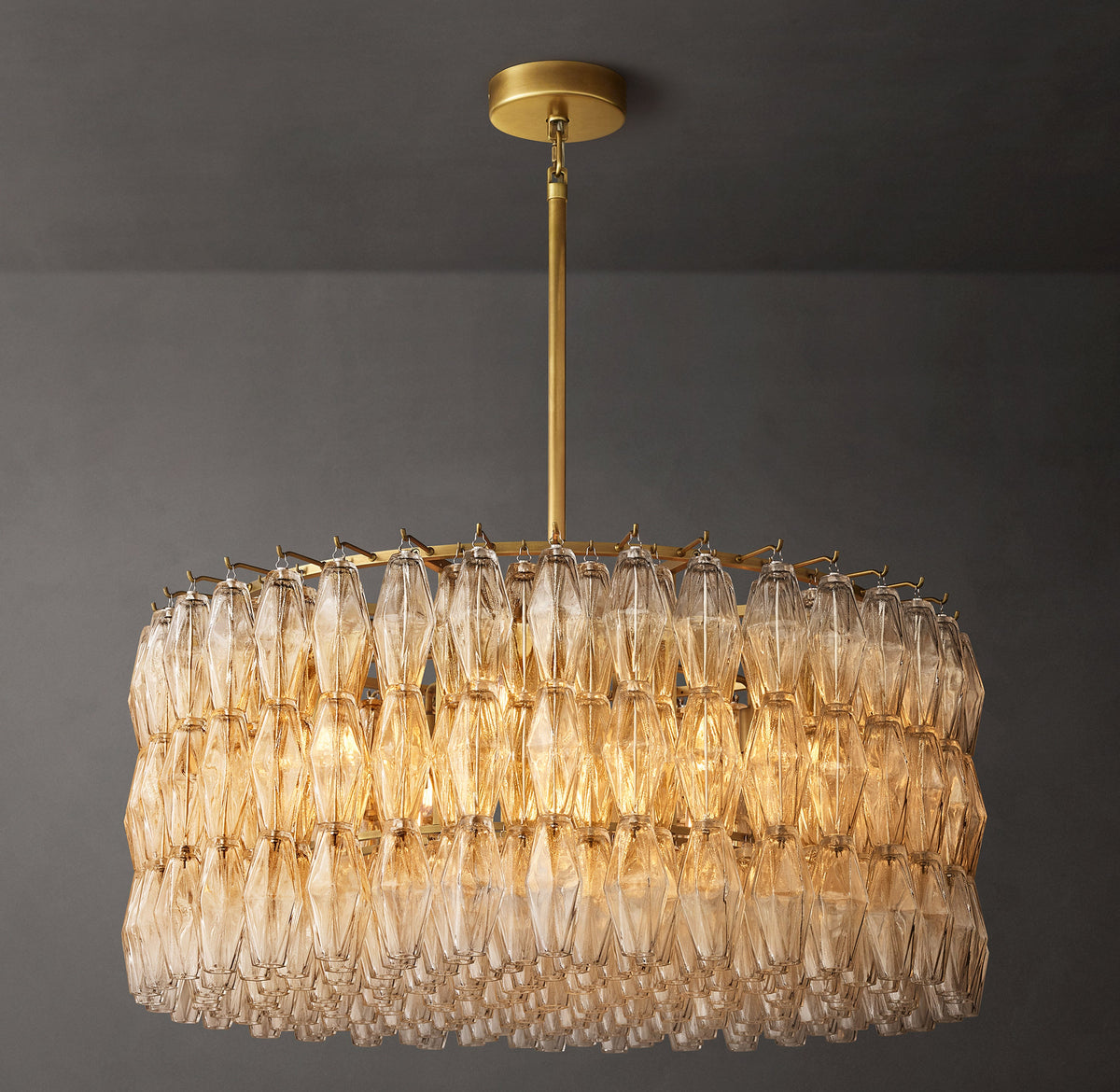 Artisan Chiara Clear Glass Round Chandelier – 37" — view 1