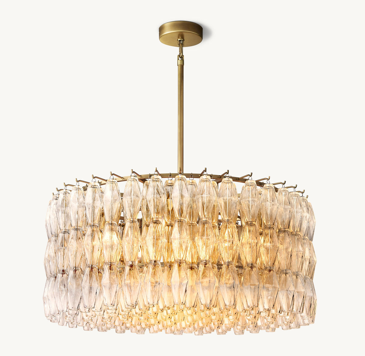 Artisan Chiara Clear Glass Round Chandelier – 37" — view 2