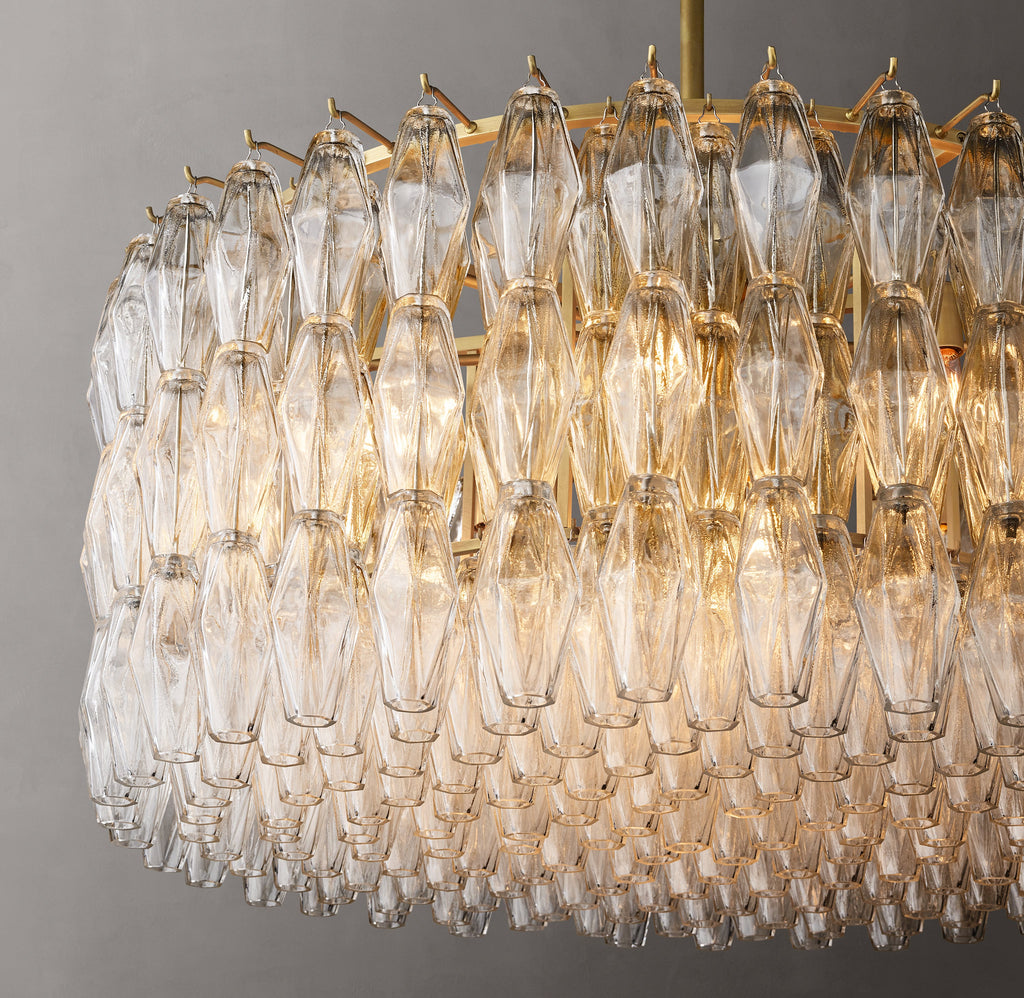 Artisan Chiara Clear Glass Round Chandelier – 37" — view 3