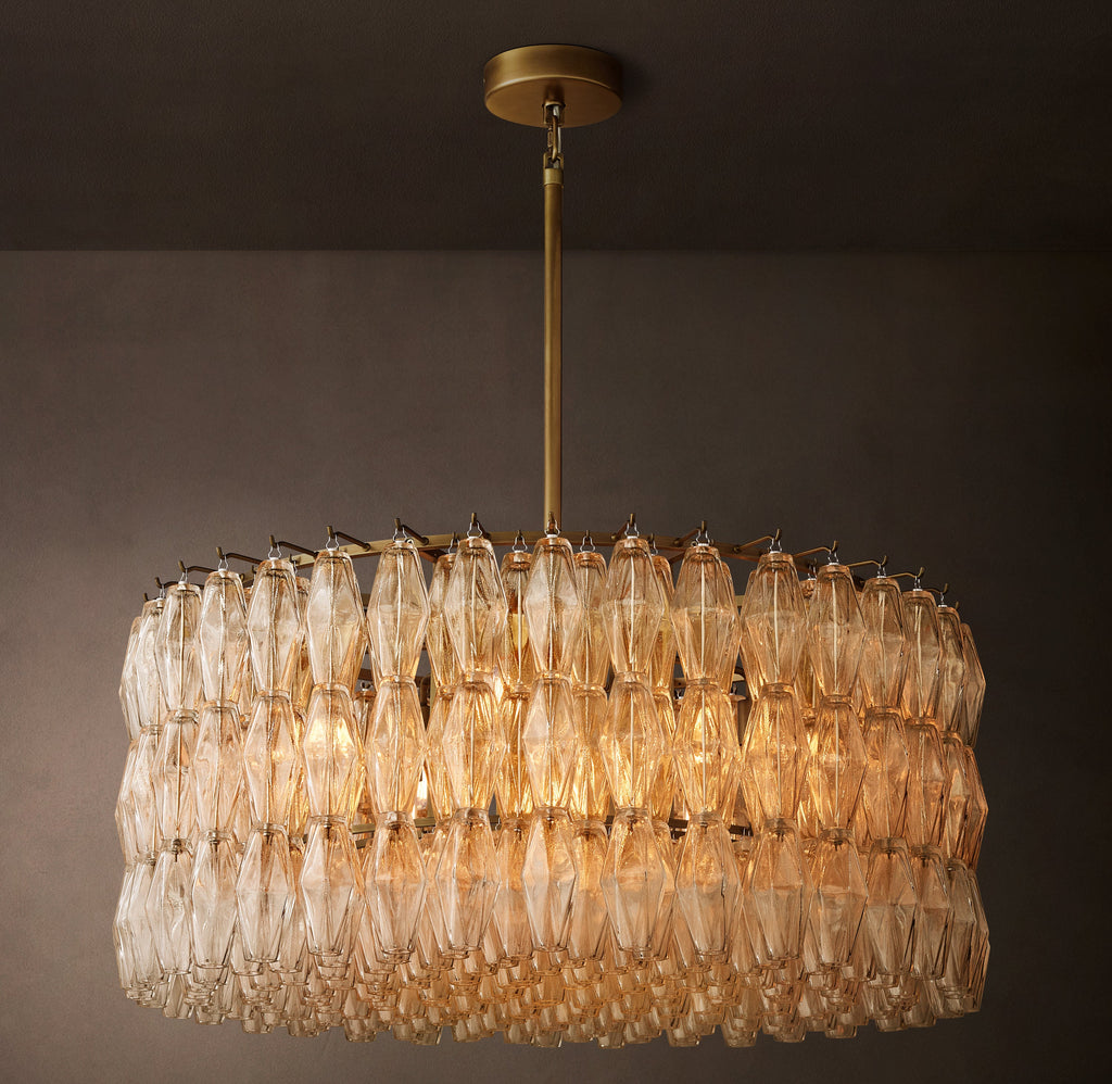 Artisan Chiara Clear Glass Round Chandelier – 37" — view 4