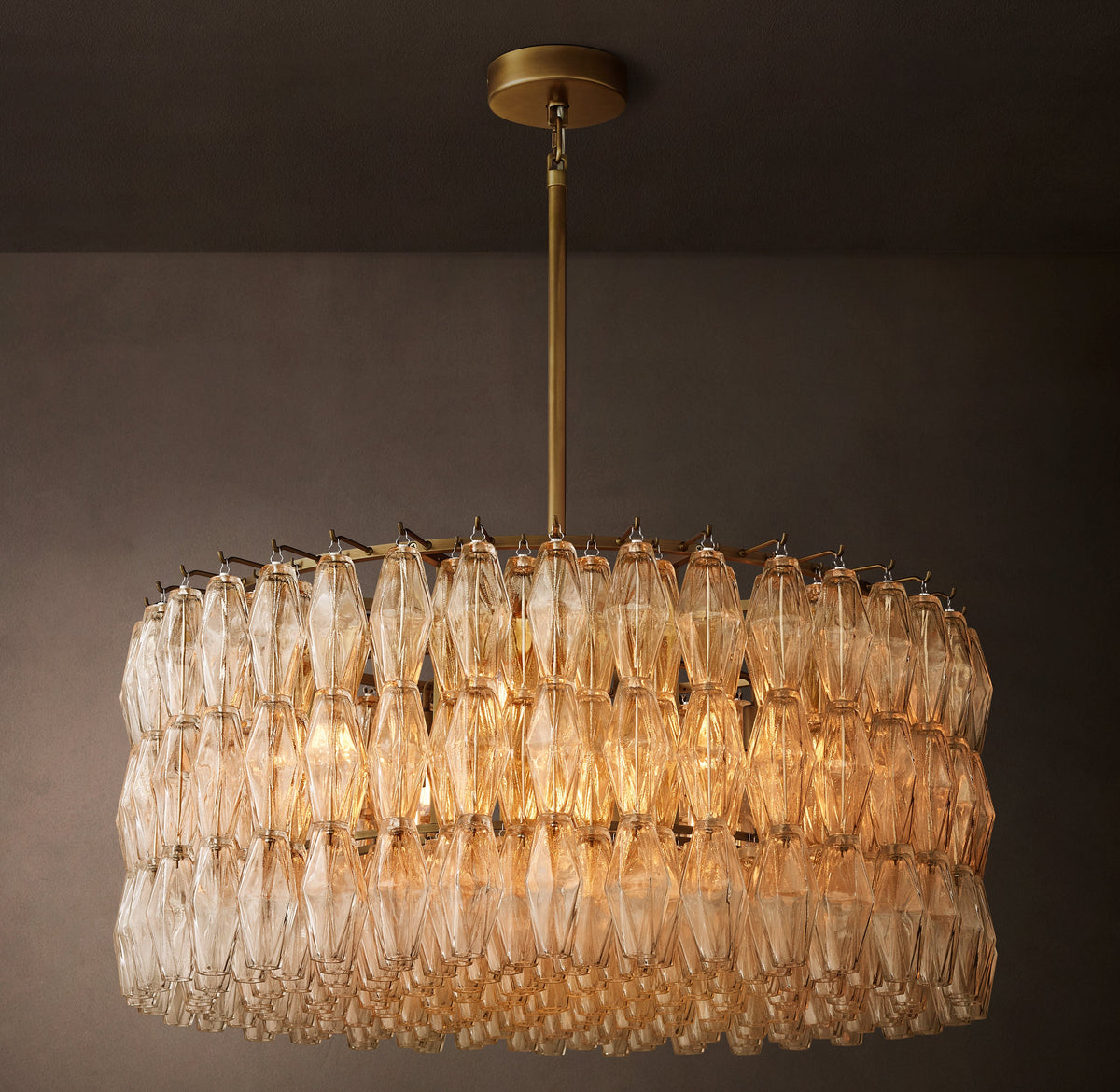 Artisan Chiara Clear Glass Round Chandelier – 37" — view 4