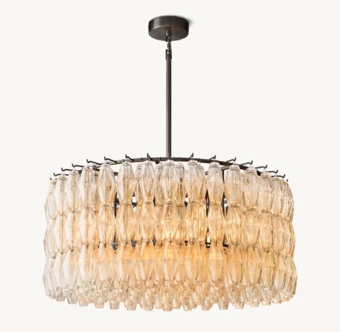 Artisan Chiara Clear Glass Round Chandelier – 37" — view 2