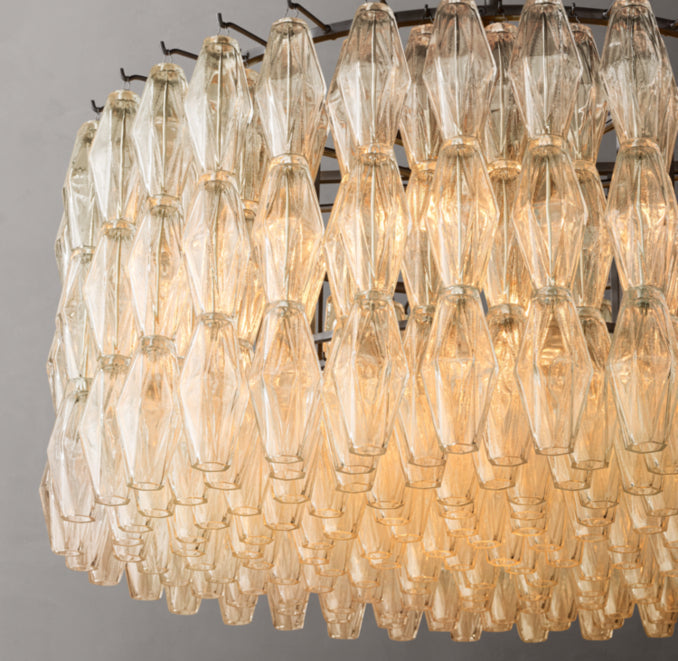 Artisan Chiara Clear Glass Round Chandelier – 37" — view 3