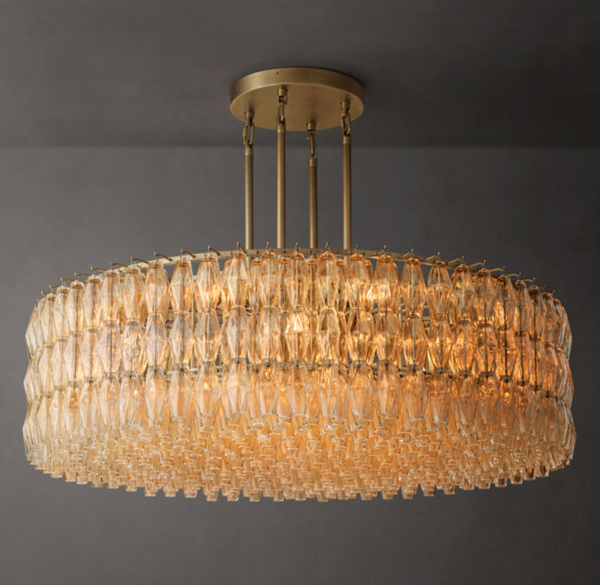 Artisan Chiara Clear Glass Round Chandelier – 62" — view 1