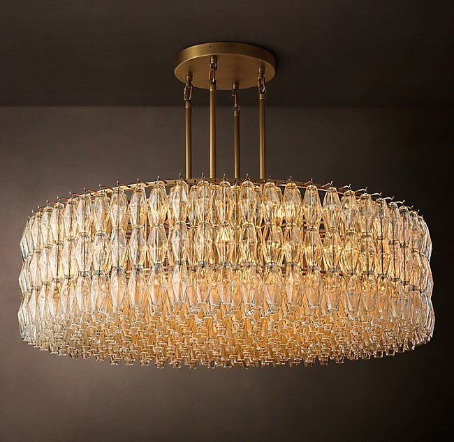 Artisan Chiara Clear Glass Round Chandelier – 62" — view 2