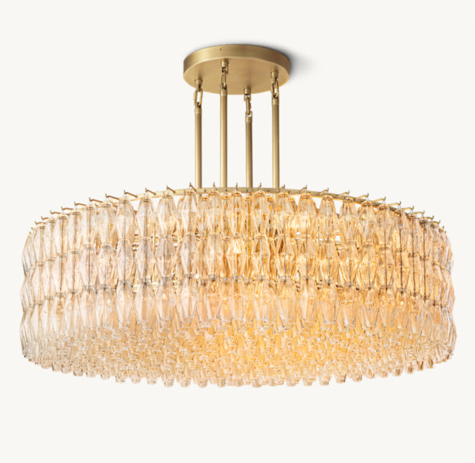 Artisan Chiara Clear Glass Round Chandelier – 62" — view 3