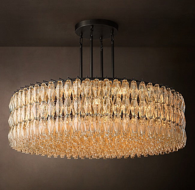 Artisan Chiara Clear Glass Round Chandelier – 62" — view 1