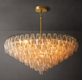 Artisan Chiara Clear Glass Tiered Round Chandelier – 37" — view 1