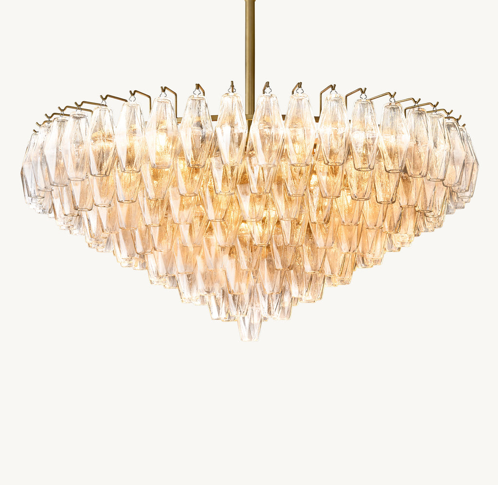 Artisan Chiara Clear Glass Tiered Round Chandelier – 37" — view 2