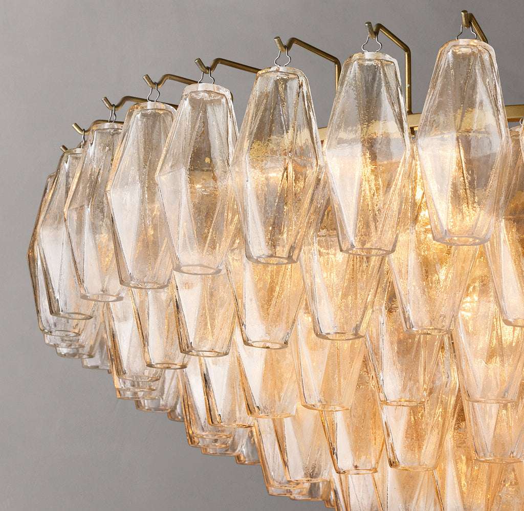 Artisan Chiara Clear Glass Tiered Round Chandelier – 37" — view 3