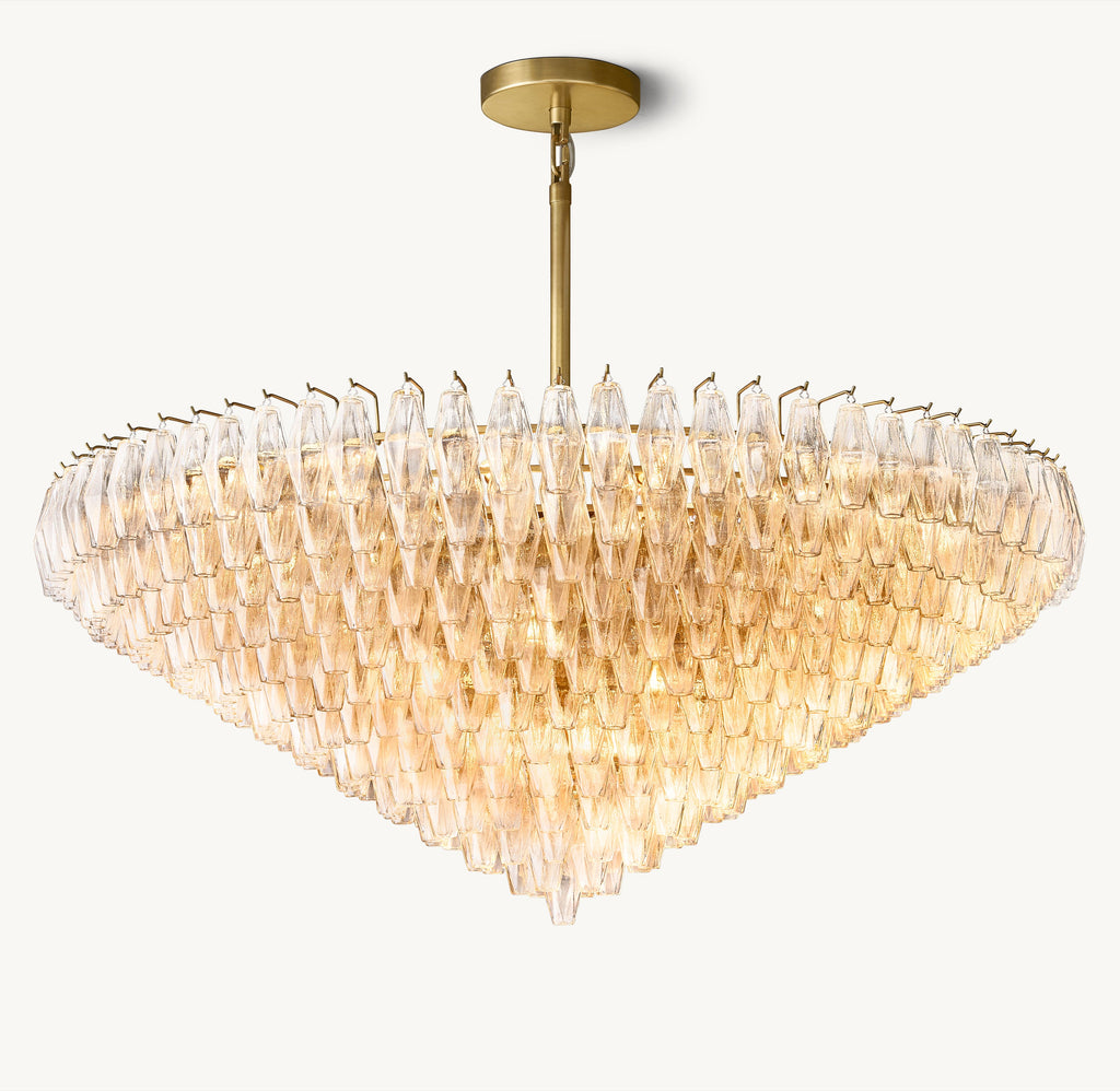 Artisan Chiara Clear Glass Tiered Round Chandelier – 62" — view 2