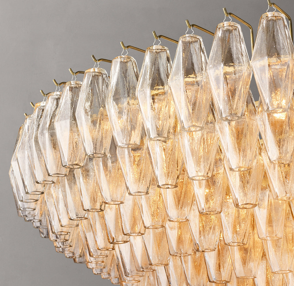 Artisan Chiara Clear Glass Tiered Round Chandelier – 62" — view 3
