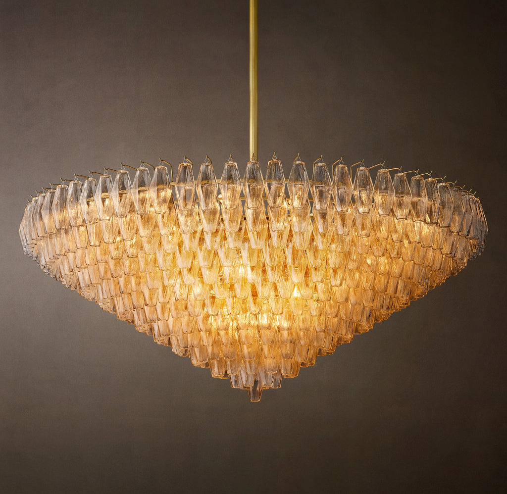 Artisan Chiara Clear Glass Tiered Round Chandelier – 62" — view 4