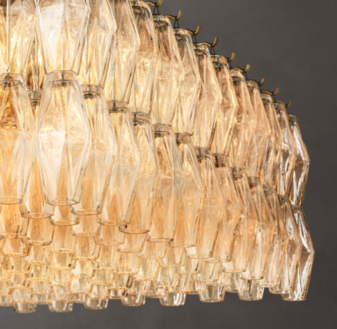Artisan Chiara Clear Glass Rectangular Chandelier — view 3