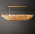 Artisan Chiara Clear Glass Tiered Rectangular Chandelier – 74" — view 1