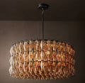 Artisan Chiara Smoke Glass Round Chandelier – 37" — view 1