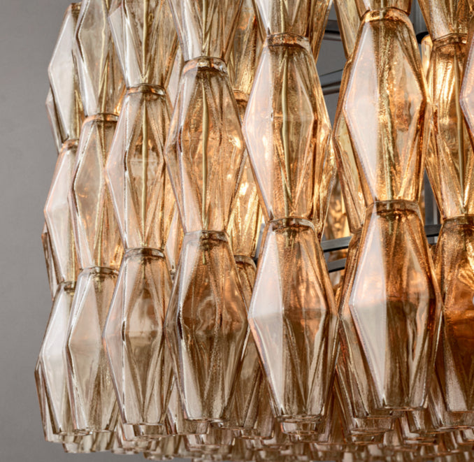 Artisan Chiara Smoke Glass Round Chandelier – 37" — view 3