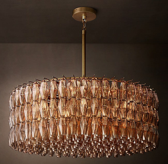 Artisan Chiara Smoke Glass Round Chandelier – 47" — view 2