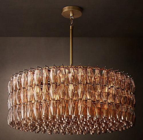 Artisan Chiara Smoke Glass Round Chandelier – 47" — view 2