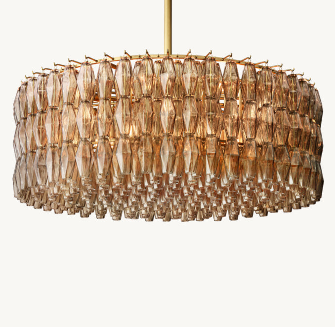 Artisan Chiara Smoke Glass Round Chandelier – 47" — view 4