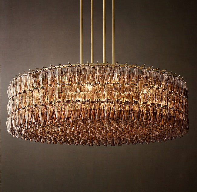 Artisan Chiara Smoke Glass Round Chandelier – 62" — view 2