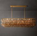 Artisan Chiara Smoke Glass Rectangular Chandelier — view 1