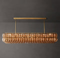 Artisan Chiara Smoke Glass Rectangular Chandelier — view 1