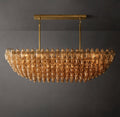 Artisan Chiara Smoke Glass Tiered Rectangular Chandelier — view 1