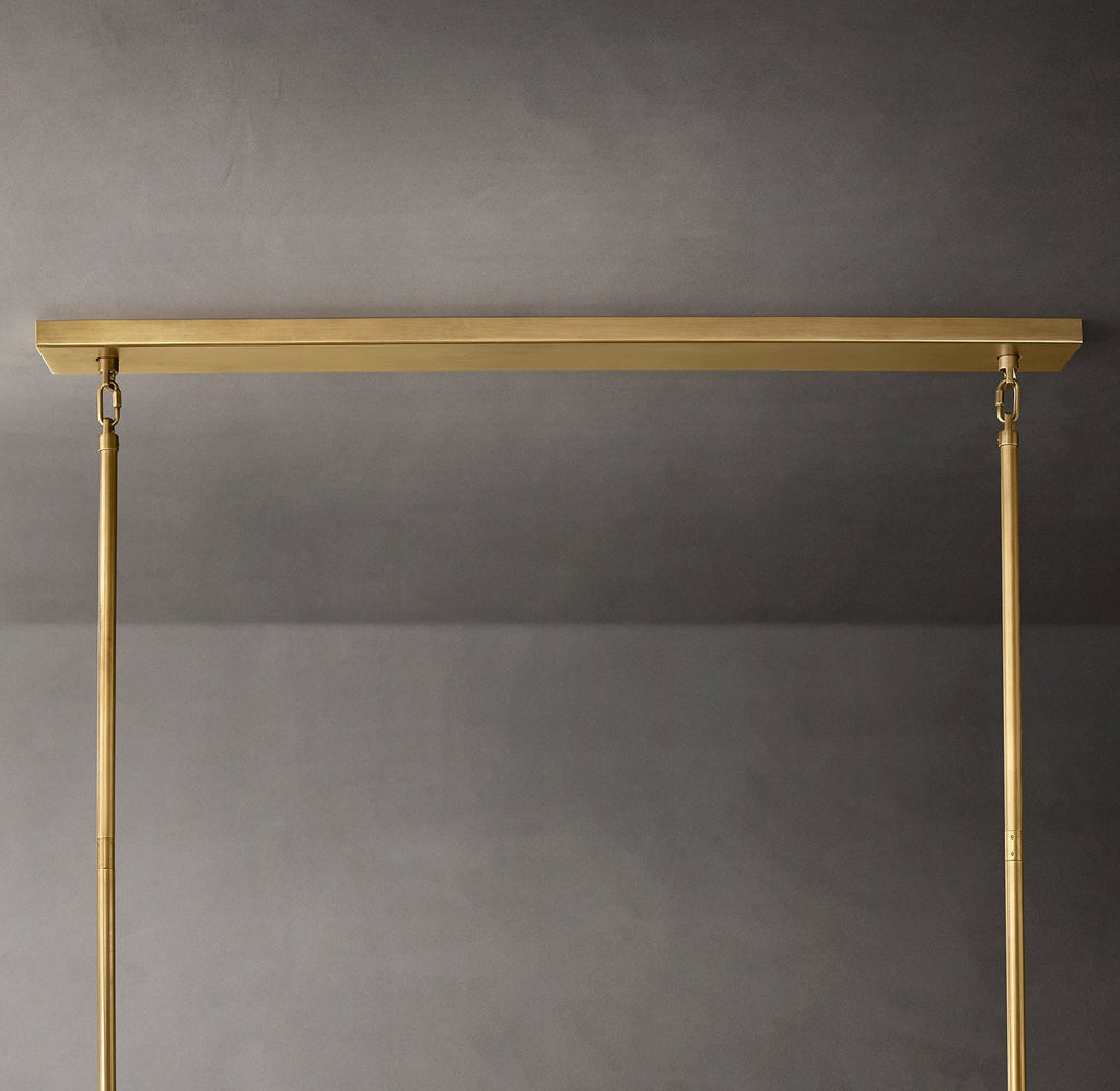 Artisan Chiara Smoke Glass Tiered Rectangular Chandelier — view 3