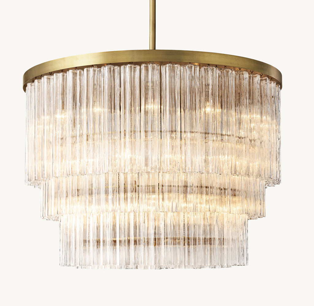 Heritage Cielo Three-Tier Round Chandelier – 48" — view 1