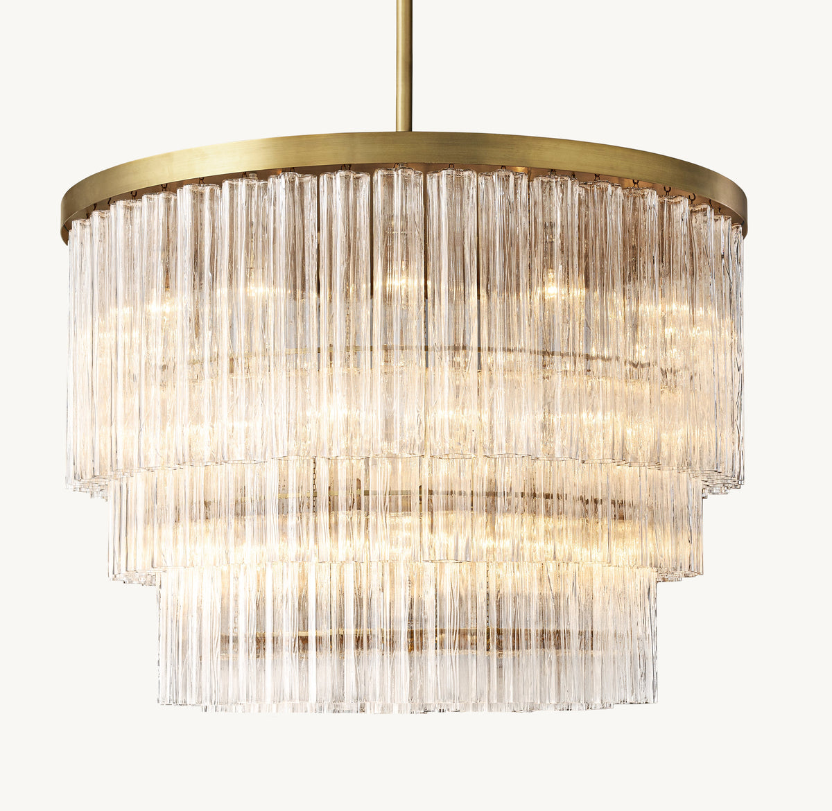 Heritage Cielo Three-Tier Round Chandelier – 48" — view 1