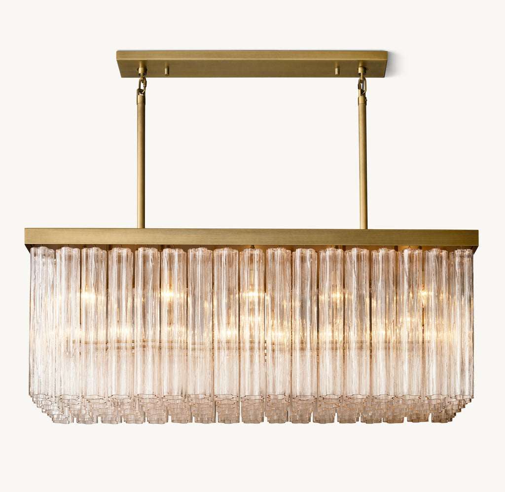 Heritage Cielo Rectangular Chandelier – 54" — view 1
