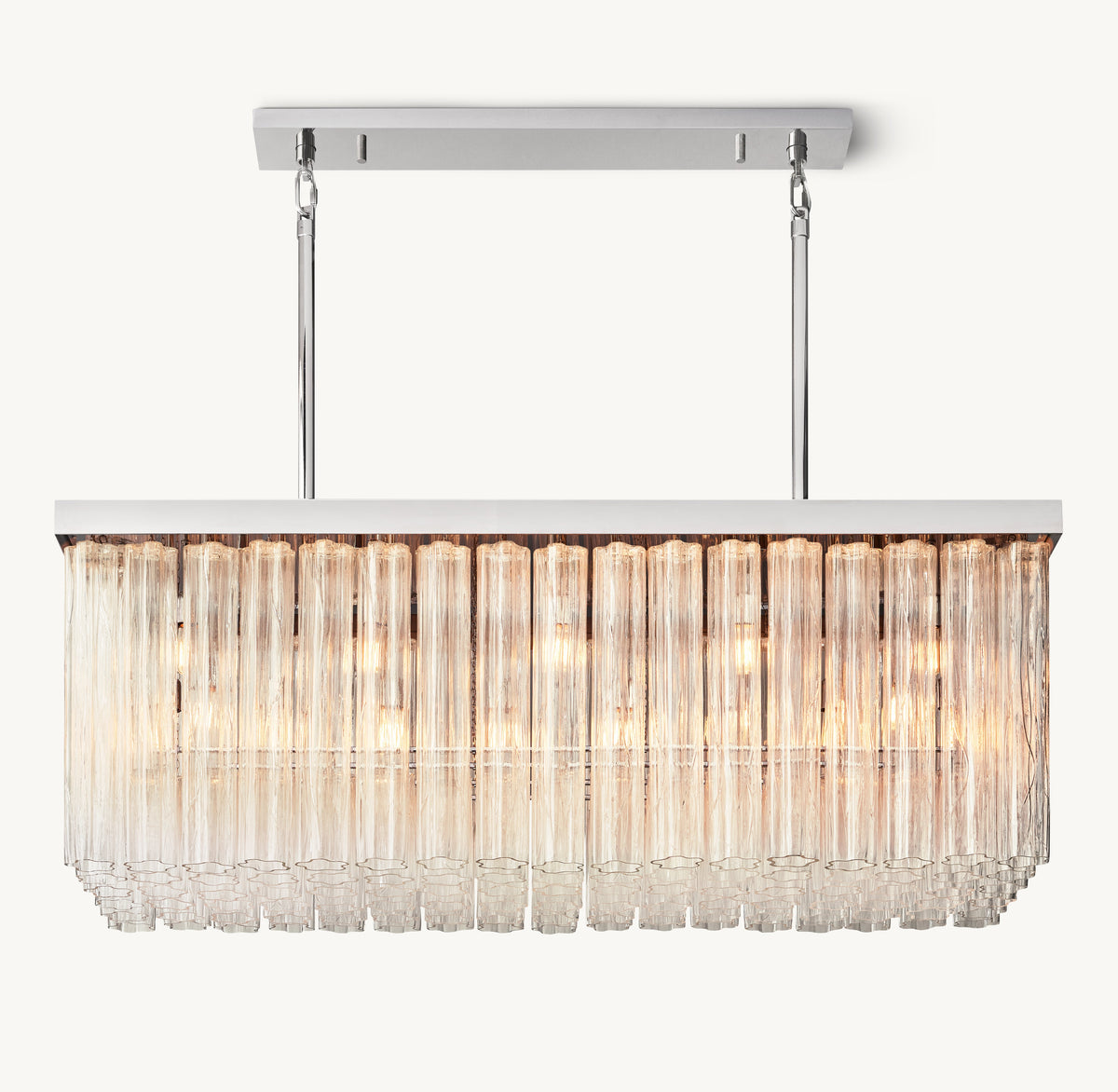 Heritage Cielo Rectangular Chandelier – 54" — view 1