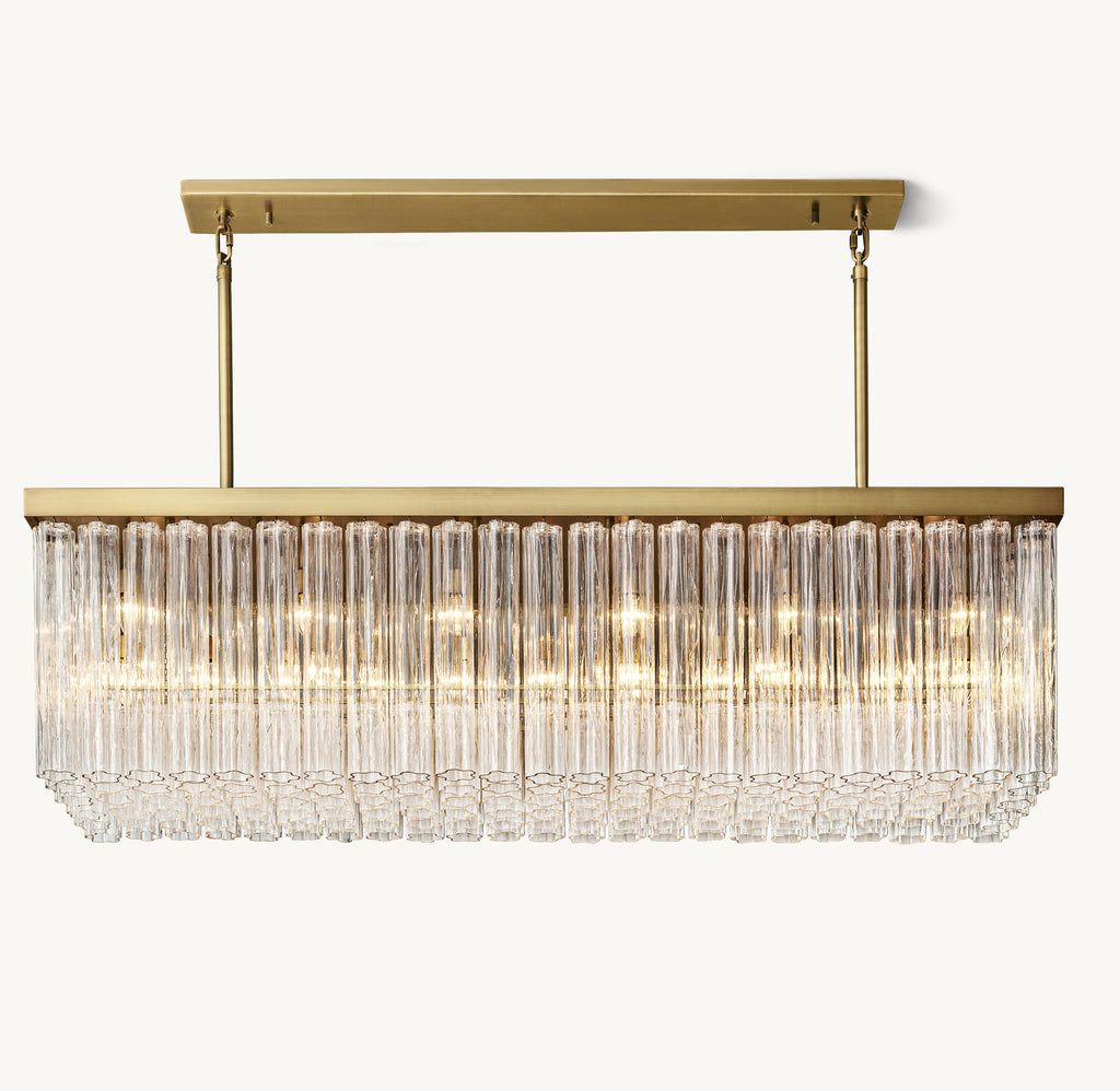 Heritage Cielo Rectangular Chandelier – 73" — view 1