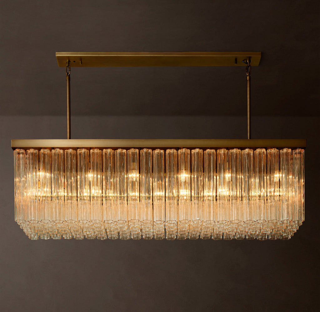 Heritage Cielo Rectangular Chandelier – 73" — view 2