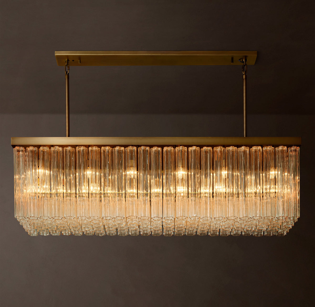 Heritage Cielo Rectangular Chandelier – 73" — view 2