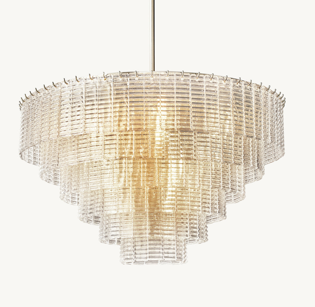 Heritage Sirene Clear Glass Round Chandelier – 41" — view 1
