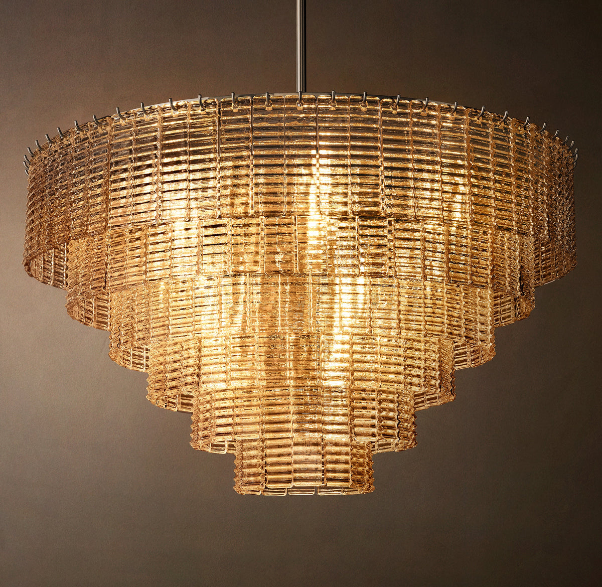 Heritage Sirene Clear Glass Round Chandelier – 41" — view 2