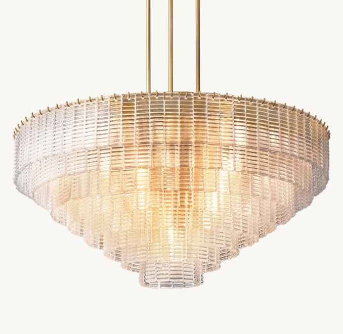 Heritage Sirene Clear Glass Round Chandelier – 52" — view 4