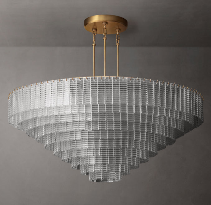 Heritage Sirene Clear Glass Round Chandelier – 41" — view 2