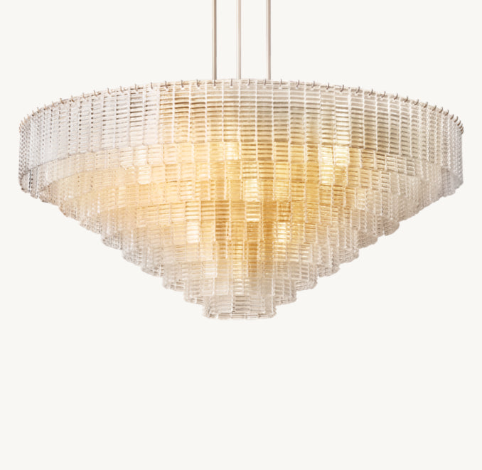 Heritage Sirene Clear Glass Round Chandelier – 41" — view 3