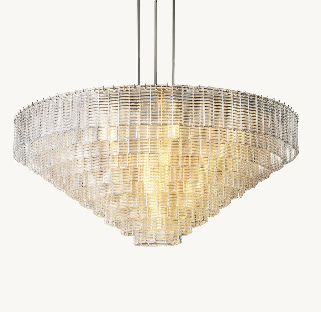 Heritage Sirene Clear Glass Round Chandelier – 65" — view 1