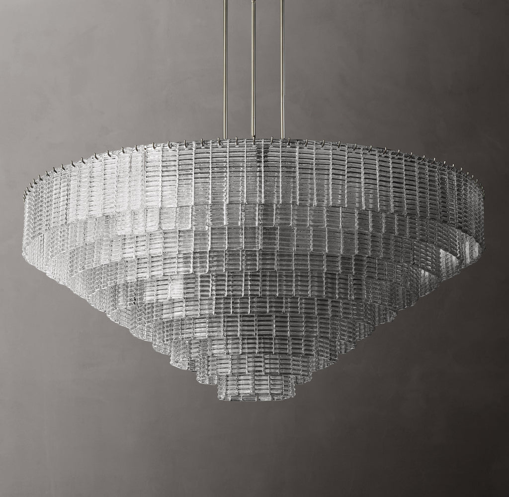 Heritage Sirene Clear Glass Round Chandelier – 65" — view 2