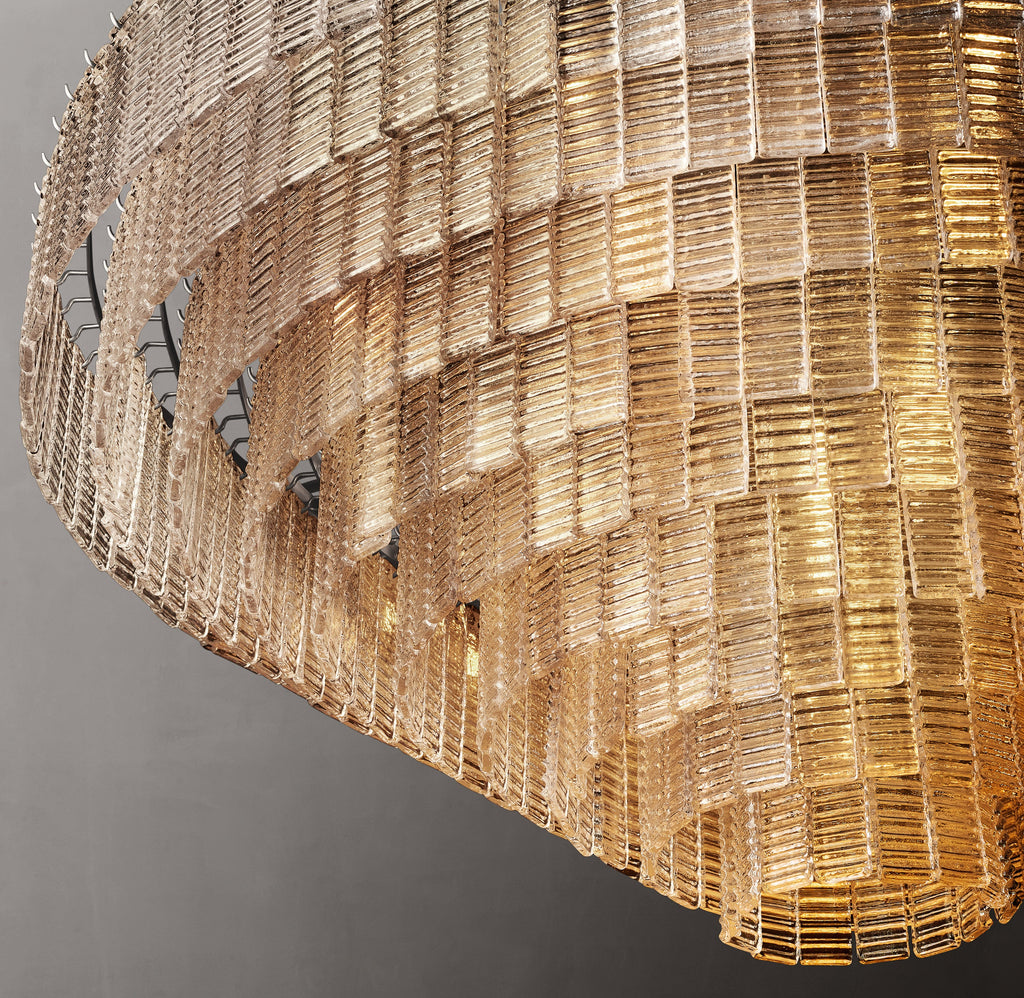 Heritage Sirene Clear Glass Round Chandelier – 65" — view 4