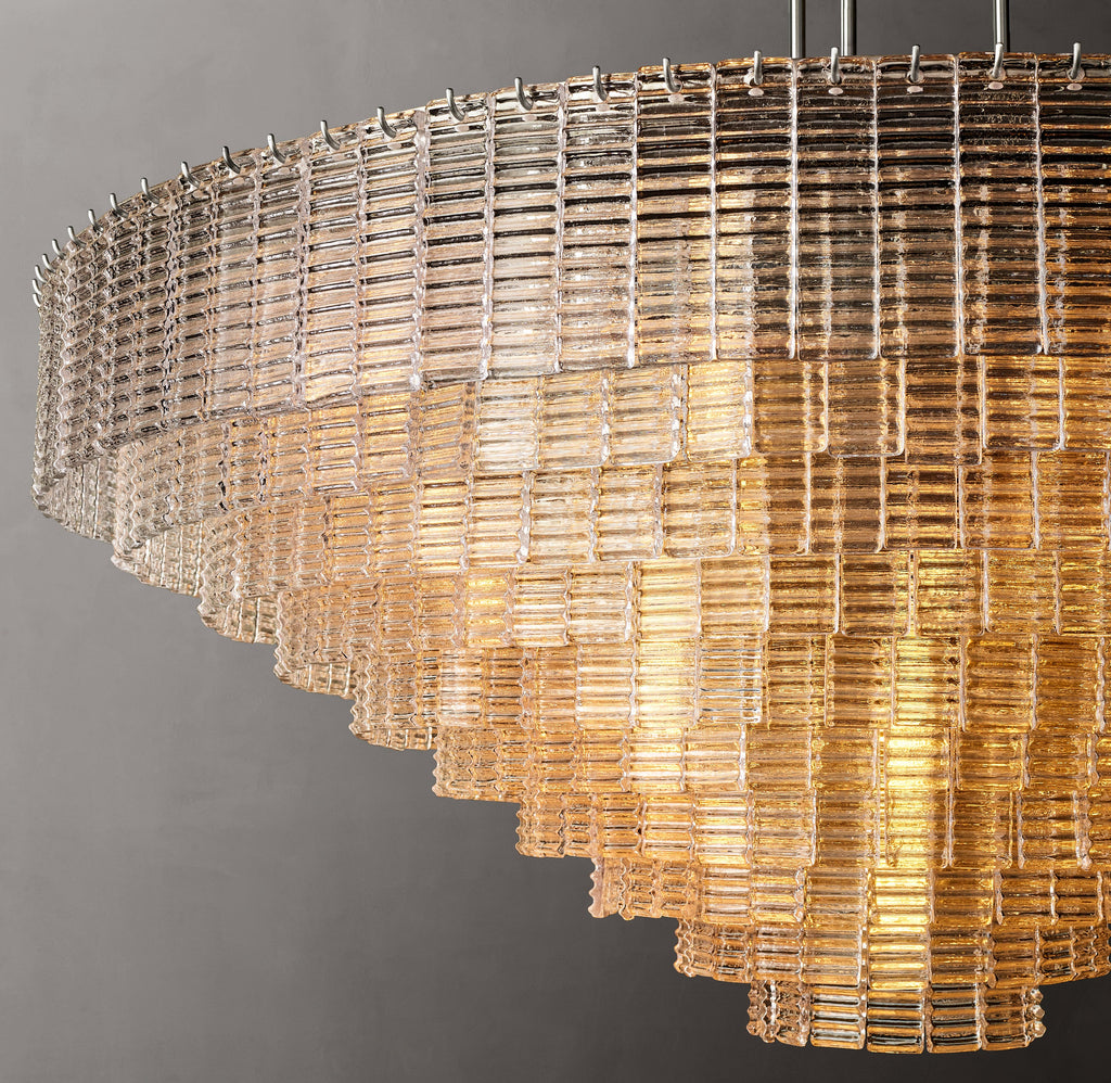 Heritage Sirene Clear Glass Round Chandelier – 65" — view 5