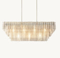 Heritage Sirene Clear Glass Rectangular Chandelier — view 1