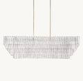 Heritage Sirene Clear Glass Rectangular Chandelier — view 1