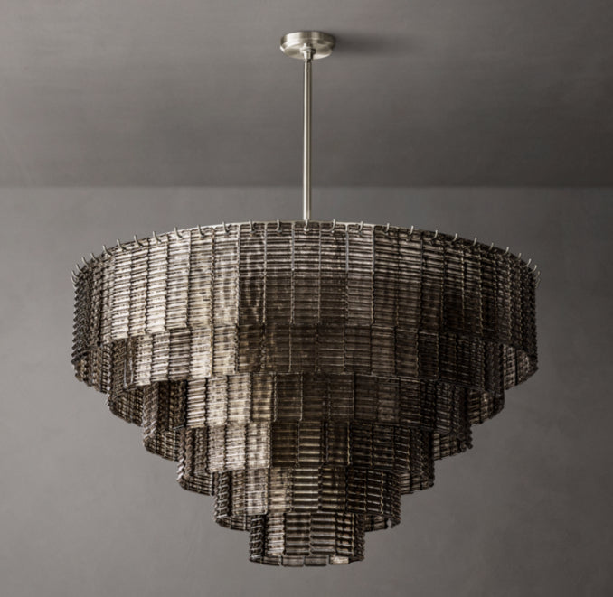 Heritage Sirene Smoke Glass Round Chandelier — view 2
