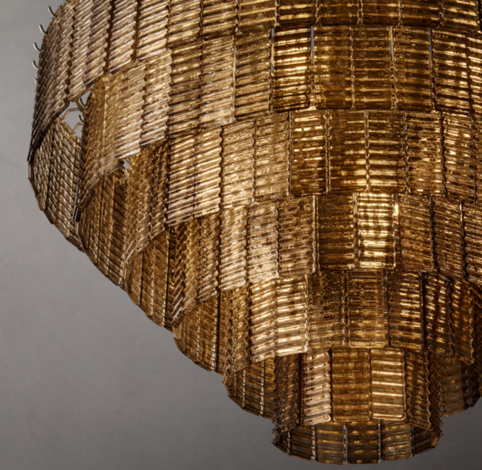 Heritage Sirene Smoke Glass Round Chandelier — view 3