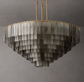 Heritage Sirene Smoke Glass Round Chandelier — view 1